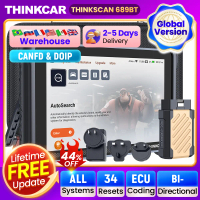 THINKCAR THINKSCAN 689BT Professional Car Diagnostic Tool CANFD DOIP Bi-directional ECU Coding 34 Re