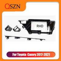 10.1 Inch For Toyota Camry 2017-2021 Radio Car Android MP5 Player Casing Frame 2Din Head Unit Fascia Install Dash Cover Trim Kit