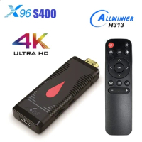 X96 S400 Mini TV Stick Android 10 Smart TV Box WiFi 4K H.265 HEVC Allwinner H313 Set Top Box Google Voice Media Player