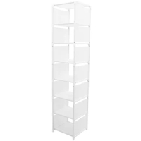 Shoe Rack Storage Organizer Shelves Household Shoes Stand Tall Narrow Folding Cabinet
