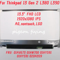 For Lenovo Thinkpad 13 Gen 2 L380 L390 laptop Screen 1920x1080 IPS 13.3" FHD LCD FRU: 01AV673 01HW700 01HY591 01HY591