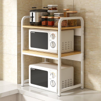 微波爐置物架廚房臺面置物架家用收納置物架雙層烤箱架桌面調料架