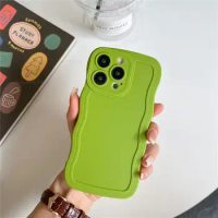 Ultra Slim TPU Shockproof Bumper Back Cover For OnePlus Nord CE 3 2 Lite N300 N30 N20 5G Solid Color Curly Wave Phone Case