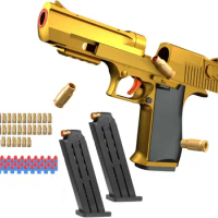 2024.Children's Toy Pistol Gold Desert Eagle Soft Bullet Gun M1911 Pistol Children's Toy Gun
