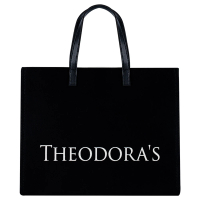 【THEODORA’S 希奧朵拉】品牌兩用帆布托特包-黑(包包 包袋 手提包)