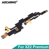 Aocarmo For SONY Xperia XZ2 Premium H8116 H8166 XZ2P Bottom Mic Main Microphone Motherboard Connector Ribbon Flex Cable