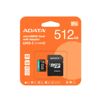 ADATA 威剛 Premier Pro microSDXC UHS-I U3 A2 V30 512G記憶卡-附轉卡