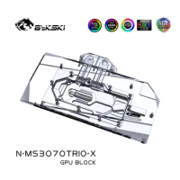 Bykski GPU Water Block Use for MSI RTX3070 GAMING X TRIO Graphics Card / Full Cover Copper Radiator Block N-MS3070TRIO-X
