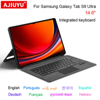 Portuguese Spanish Russian Arabic Hebrew French German keyboard Case For Samsung Galaxy Tab S9 Ultra 14.6" SM-X910 X916B X918U