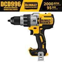 DEWALT DCD996 Brushless Cordless 3-Speed 1/2in Hammer Drill Driver 20V Power Tools 2000RPM 95NM