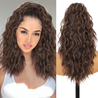 ORSUNCER Ponytail Extension 18" Curly Tail Clip in Claw Ponytail Fluffy Natural Looking Synthetic Ha