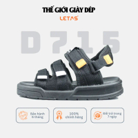 Giày sandal unisex Letas (D715) - Dép quai hậu dành cho học sinh, sinh viên 3 quai ngang hottrend Ca