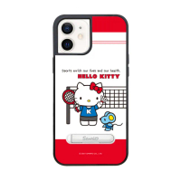 【apbs】三麗鷗 Kitty iPhone 12 Pro Max / 12 Pro / 12 / 12 mini 減震立架手機殼(羽球凱蒂)