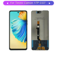 For Tecno Camon 17p CG7 Full LCD display touch screen complete glass digitizer assembly Mobile phone repair replacement