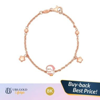 UBS Gold - Gelang Emas Anak Dodo - 8k - Hsg0564k 15cm-Rose Gold