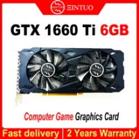 GTX1660TI 6G graphics card GDDR6 192Bit for NVIDIA GeForce GTX 1660 Ti 6g GPU desktop computer game graphics card GTX1660 Ti