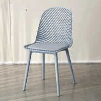 Designer Plastic Dining Chair Balcony Leisure Accent Living Room Chair Restaurant Sedie