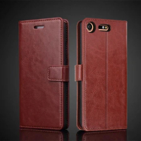 Card Holder Cover Case For Sony Xperia XZ2 XZ1 Compact XZ Premium XZ3 Leather Case Wallet Flip Cover Protective Case Capa Fundas