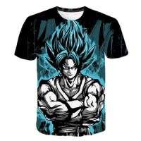 Children Dragon Ball Clothes Son Goku Vegeta Super Saiyan T Shirt Kids Boys Clothing Tops Tee Anime Dragon Ball Z T-shirt Boy