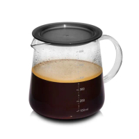 【Driver】MOKA耐熱玻璃壺-600ml(防塵蓋設計 刻度量杯 耐熱量杯 泡茶壺 冷水壺 咖啡壺 玻璃杯 耐熱壺)