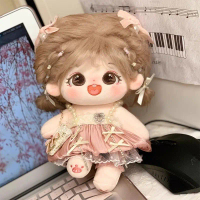 Pakaian Anak Patung Kapas, Fuyu Paris, 20cm, Pakaian Gadis, Sut Comel, Sesuai untuk Berpakaian Dolls