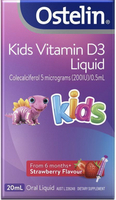 新年 送禮 自用 春節 龍年 現貨 澳洲大牌 Ostelin kids Vitamin D3 Liquid 兒童D3滴劑 0-12歲  淡淡草莓味 20ml