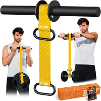 Forearm Strengthener and Wrist Roller 43.3 inch Or 51.2 inch Ultra Strong Nylon Webbing Forearm Exer