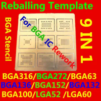 BGA&amp;LGA Reballing Stencil Template, IC Reball for BGA316 BGA272 BGA63 BGA136 BGA152 BGA132 BGA100 LGA52 LGA60, IC Rework