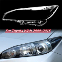 Headlight Lens For Toyota Wish 2009~2015 Car Headlamp Cover Replacement Glass Auto Shell
