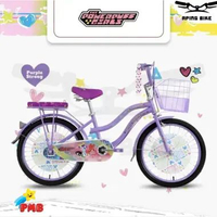 Sepeda PMB Mortein MN 6.0 PPG 20" Sepeda Anak Perempuan Sepeda Mini Keranjang 20inch Purple Strong