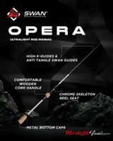 Joran Pancing Swan OPERA UL | Solid Carbon Spinning, Japan Style SP 180