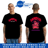 Baju Dewasa - Tshirt Distro Kaos Gangster Merah - Sablon DTF Gambar Jernih - Kaos Oblong Pria