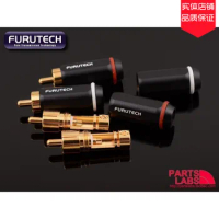 FURUTECH FP-126(G) OCC Gold Plated RCA Signal Plug Lotus Plug Connector AV Audio Cable Plug Audio and Video cable accessories