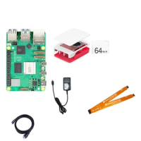 For RPI 5 Board Arm A76 64bit Board Basic Wireless Bluetooth-compatible 5.0 with 2x USB3.0 2x USB2.0 40Pin Header
