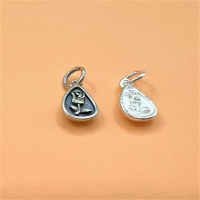 Charm móc treo giọt nước hoa hồng bạc thái và bạc ý 925 - Charm bạc 925 - Mã CA1135 CB1160
