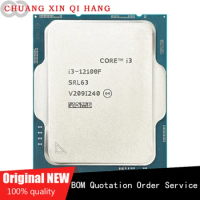 Used for Intel Core I3 12100F i3-12100F 3.3GHz Quad-Core 8-Thread CPU Processor L3=12M 58W LGA 1700