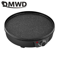 DMWD Electric Crepe Maker Pancake Cooker Steak Barbecue Grilling Stove Omelette Eggs Roll Frying Pan Pizza Pie Griddle Skillet