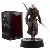 The Witcher 3: Wild Hunt Geralt of Rivia Action Figure Toys Game Figurine 24cm PVC Collection Model Ornaments Gift for Children