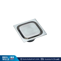 Karatตะแกรงระบายน้ำทิ้งแบบเหลี่ยม ต่อท่อ PVC ขนาด 2-3 นิ้ว หน้าแปลน 4 รุ่น KA-01-834-WTS