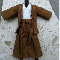 1/12 Scale Clothes MEZCO Brown Samurai Suit Coat+Underwear+Pants+Belt Model