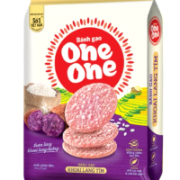 Bánh gạo One One khoai lang tím bịch 166g (20 cái)
