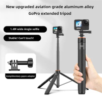 VRIG 138cm Selfie Stick Tripod Waterproof Hand Grip for Insta360 GoPro Hero 12 11 10 9 8 7 6 5 4 Fusion AKASO OSMO Action Camera