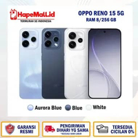 OPPO RENO 15 8/256 GB 5G GARANSI RESMI OPPO INDONESIA TERMURAH White