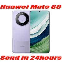Original Huawei Mate 60 Cell Phone 4750mAh 66W SuperCharge 6.69" 12GB RAM 512GB ROM 50MP Rear Three Camera Hongmeng OS 4.0 NFC