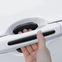 Car Handle Door Bowl Anti-slip Sticker Personalized Prismatic Anti-collision Anti-scratch Wear-resistant Black Body Sticker