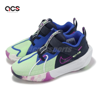 Nike 籃球鞋 GT Cut 3 SE PS 中童 童鞋 藍 綠 魔鬼氈 運動鞋 FQ2783-400