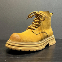 (Lùi 1 size) Giày Biker Bốt Martin Da Lộn Unisex Dustino - Boots