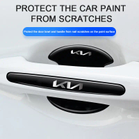 Pelekat Mangkuk Pintu Kereta, Pelindung Pemegang Pintu Kereta, Anti Calar, 4 / 8Pcs, Untuk KIA EV6 G