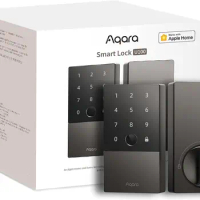 Aqara Smart Lock U100, Fingerprint Keyless Entry Door Lock with Apple Home Key, Touchscreen Keypad,