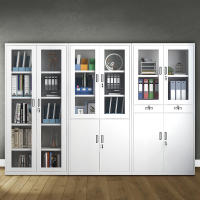 Iron File Cabinet Office Data Cabinet Financial Multi-Layer Voucher Metal Cabinet Document Cabinet Drawer Storage Bookcase with Lock